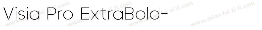 Visia Pro ExtraBold字体转换